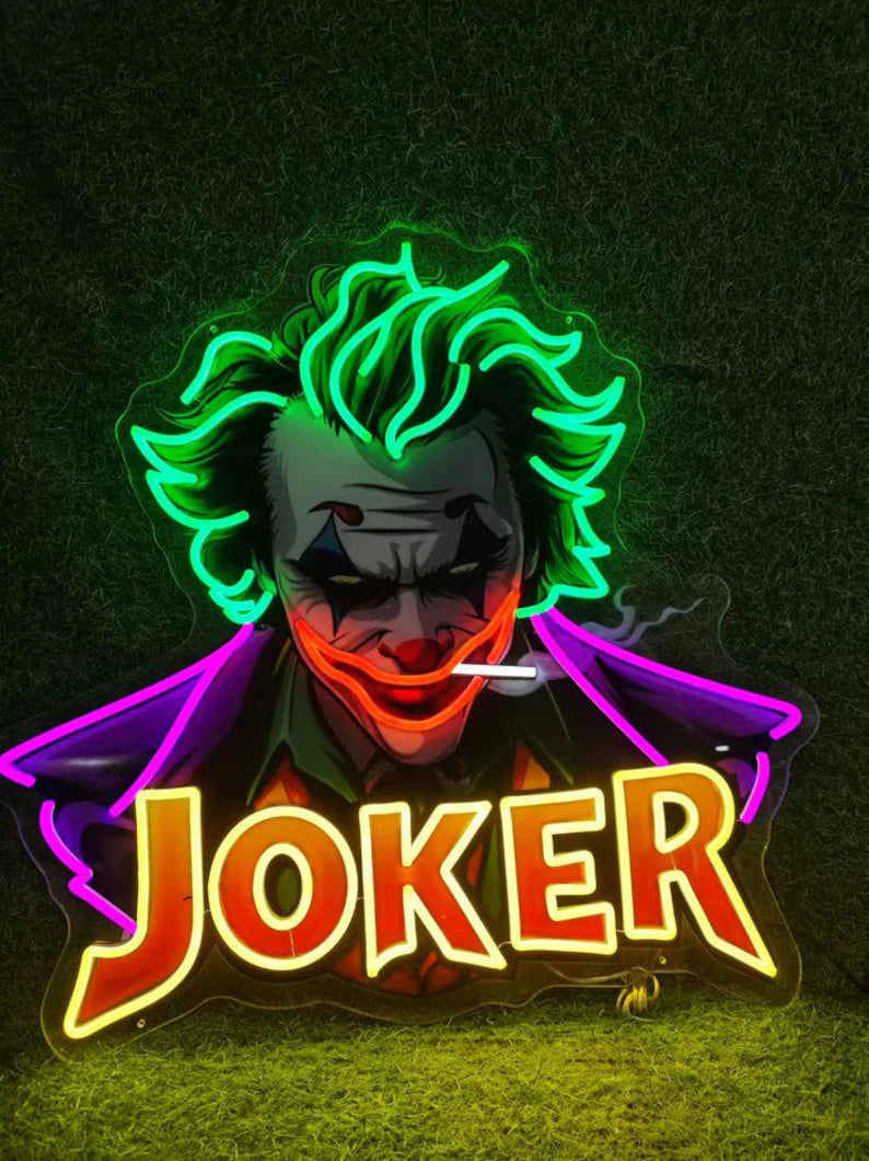 Joker Digital Printed Neon Sign