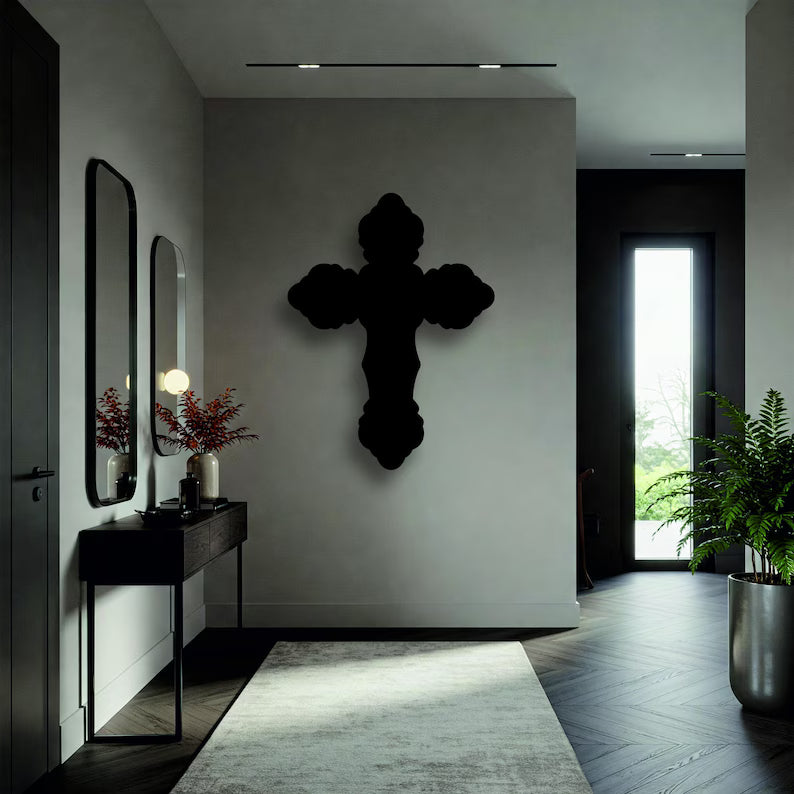 Extra Large Wooden Cross Wall Decor
