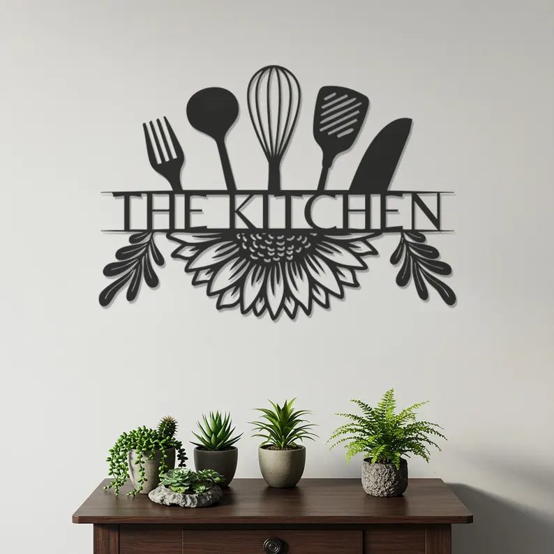 Modern Kitchen Wooden Decor Art