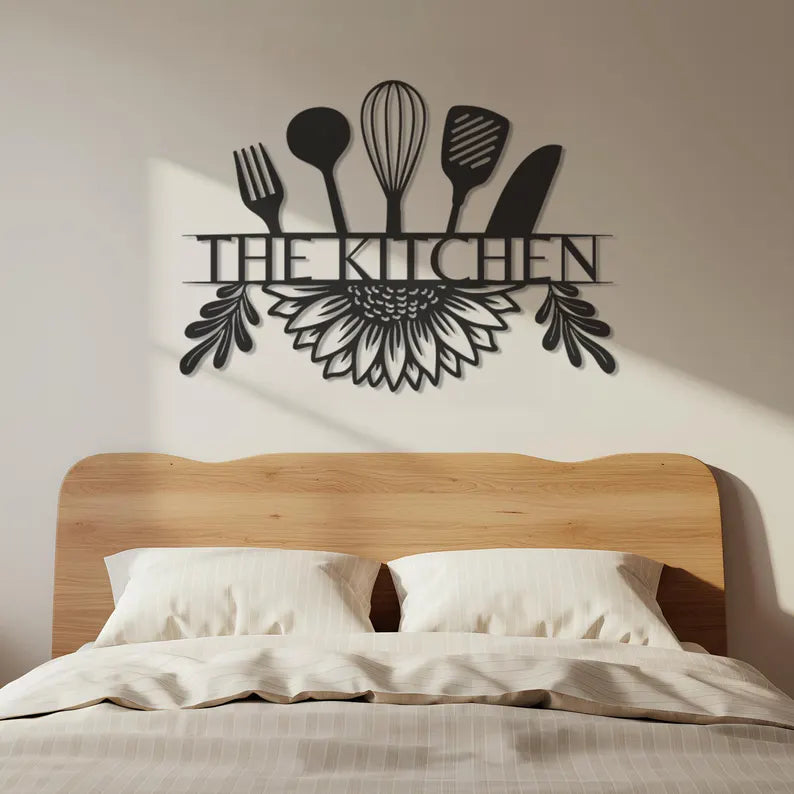 Modern Kitchen Wooden Decor Art