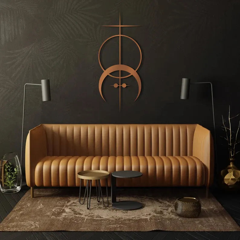 Minimalist Cosmic Line Sculpture