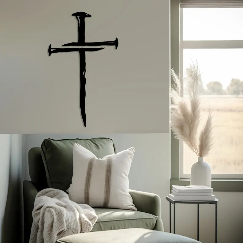 Christian Cross Wooden Wall Hanging Decor