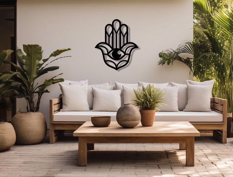 Hamsa Wooden Wall Art