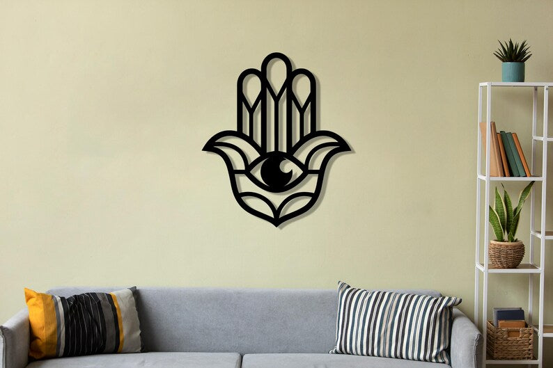 Hamsa Wooden Wall Art