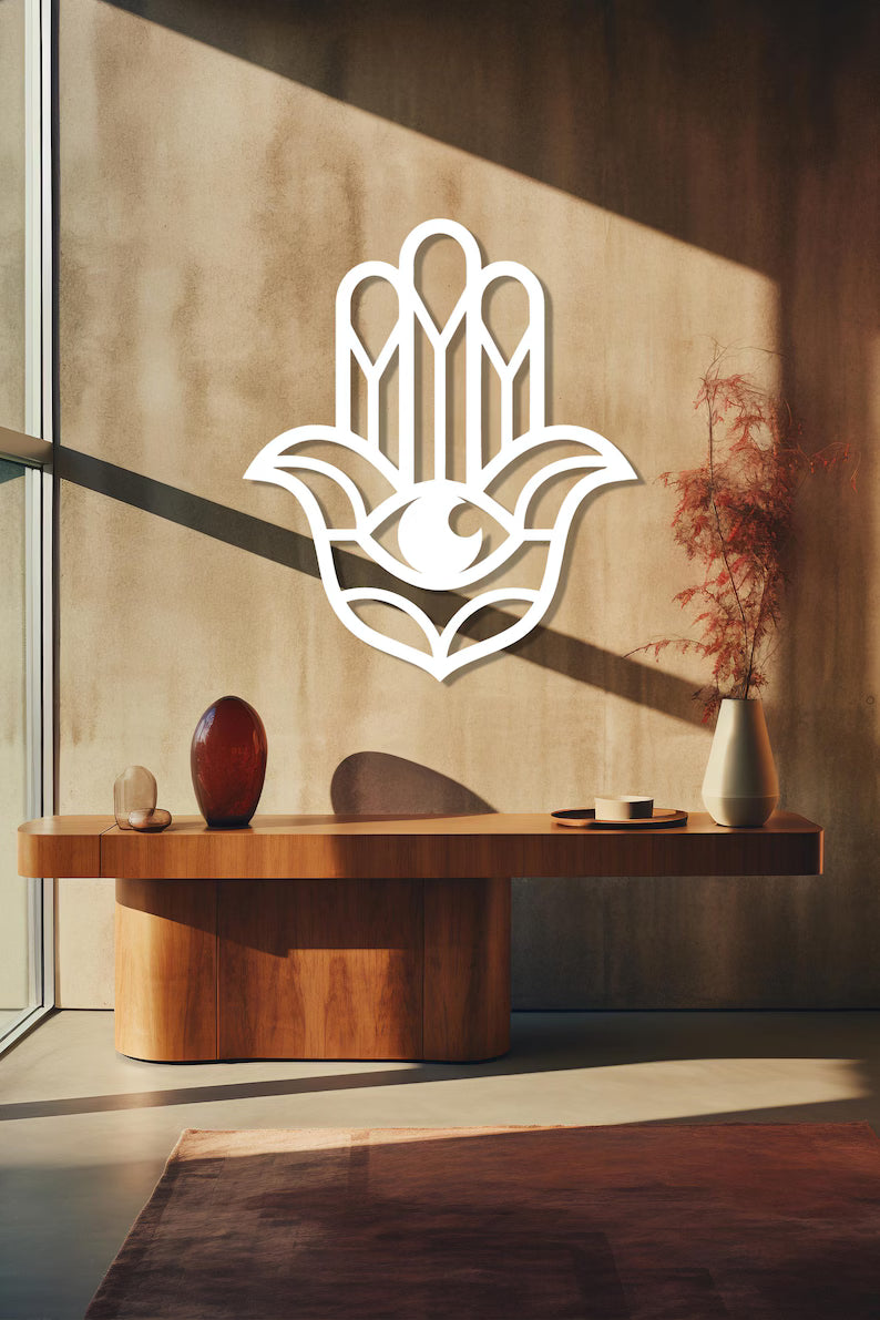 Hamsa Wooden Wall Art