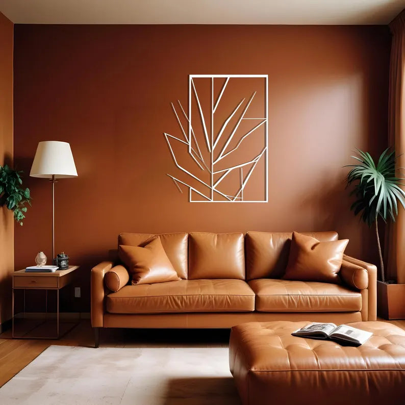 Window shaped branches wall decor