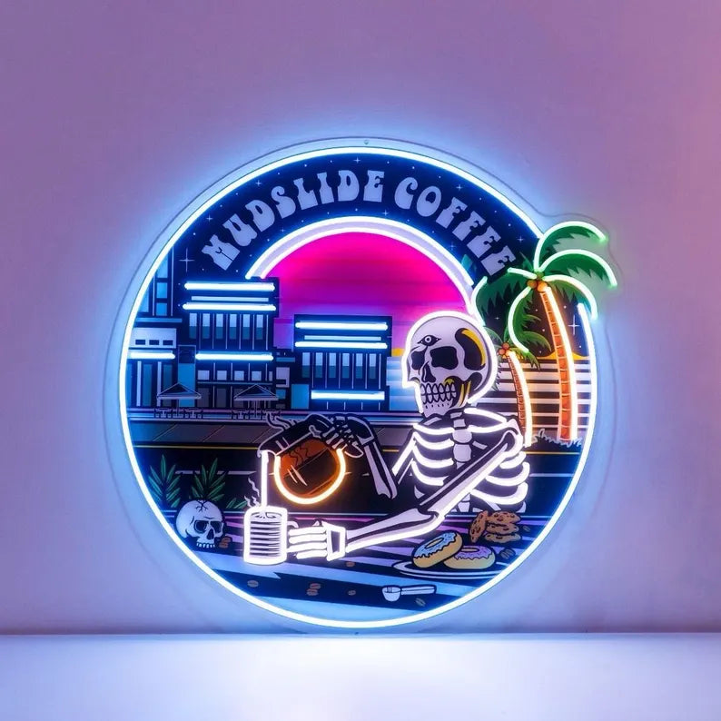 Custom Business Logo Digital Printed Neon Sign