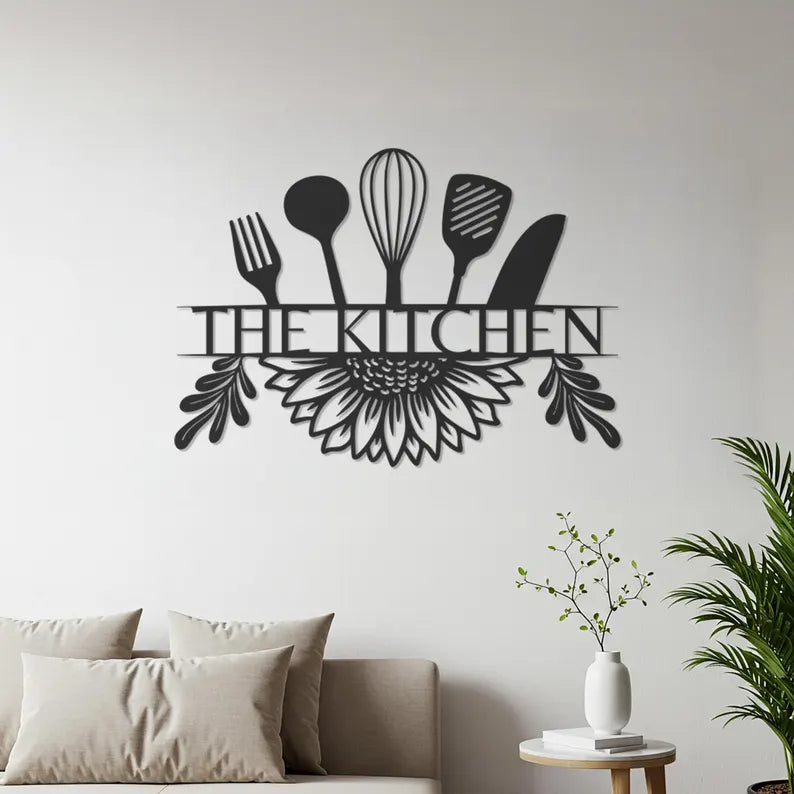 Modern Kitchen Wooden Decor Art