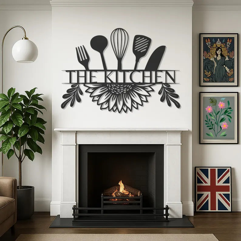 Modern Kitchen Wooden Decor Art