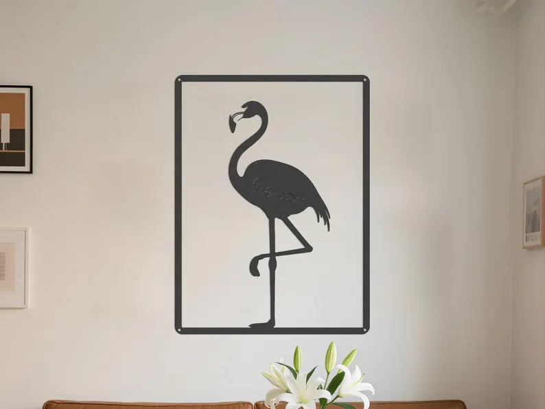 Flamingo Wooden Wall Art