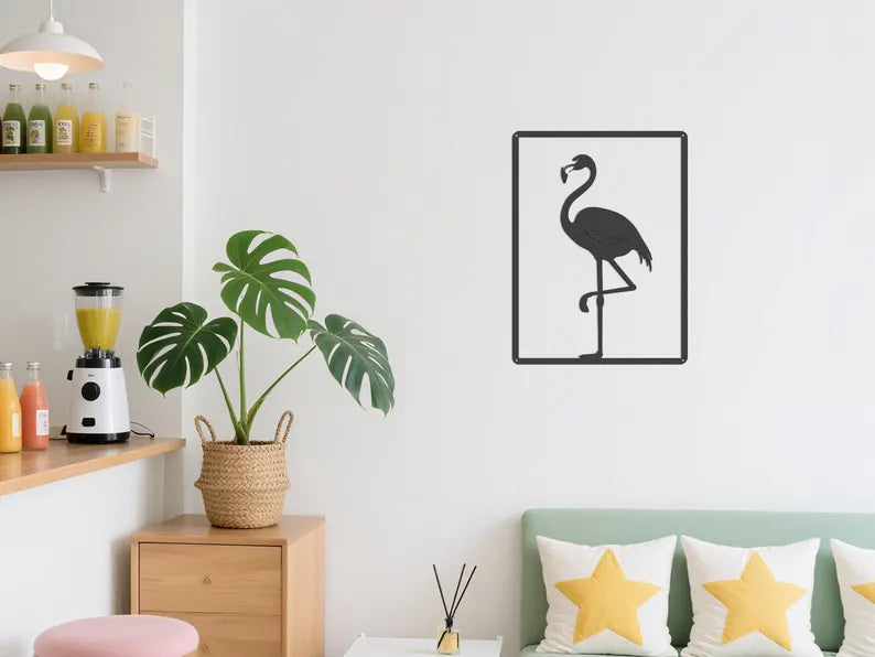 Flamingo Wooden Wall Art
