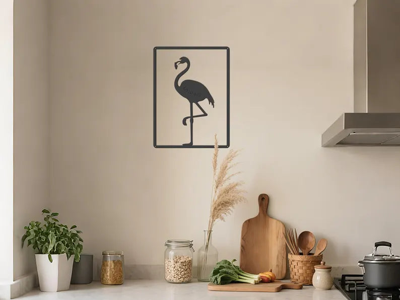 Flamingo Wooden Wall Art