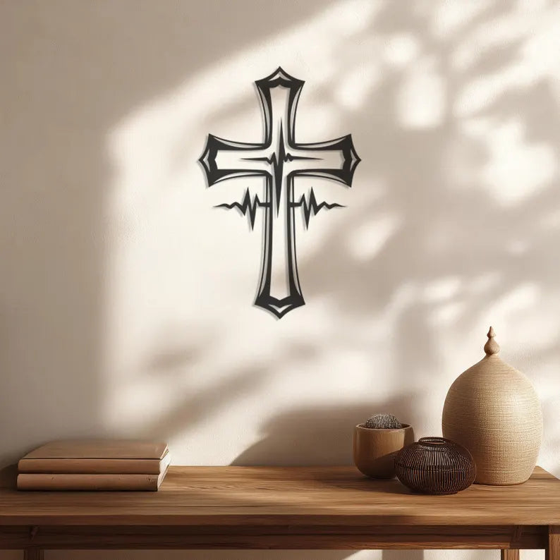 Christian Cross Wooden Wall Art