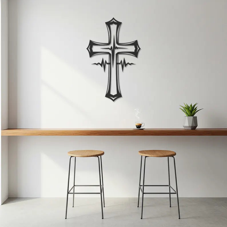 Christian Cross Wooden Wall Art