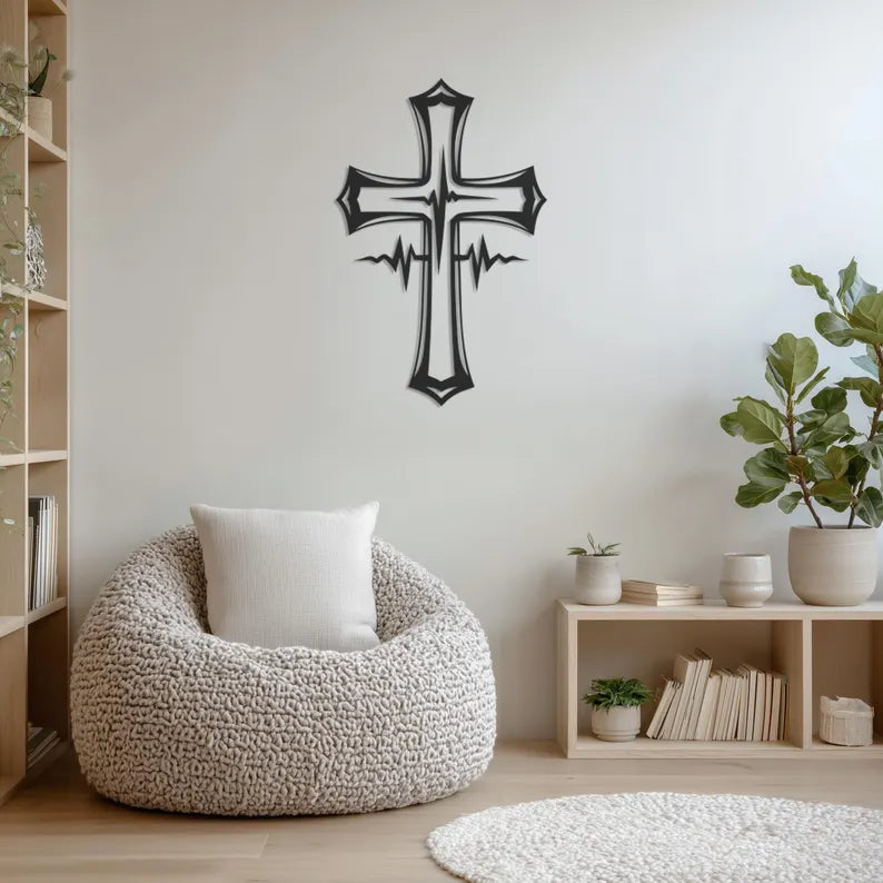 Christian Cross Wooden Wall Art