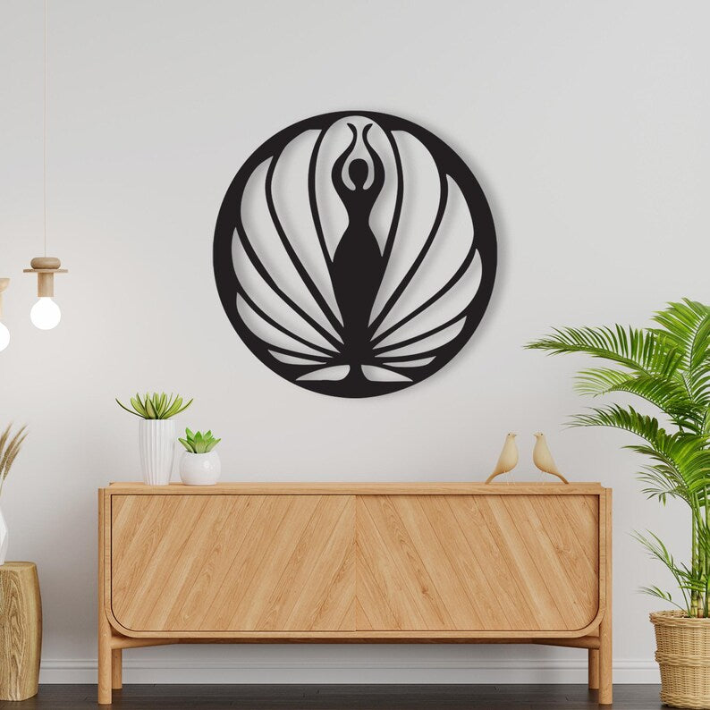 Shell Goddess Wooden Art