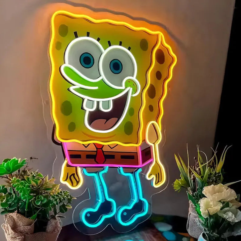 Anime Digital Neon Sign for Wall Decor