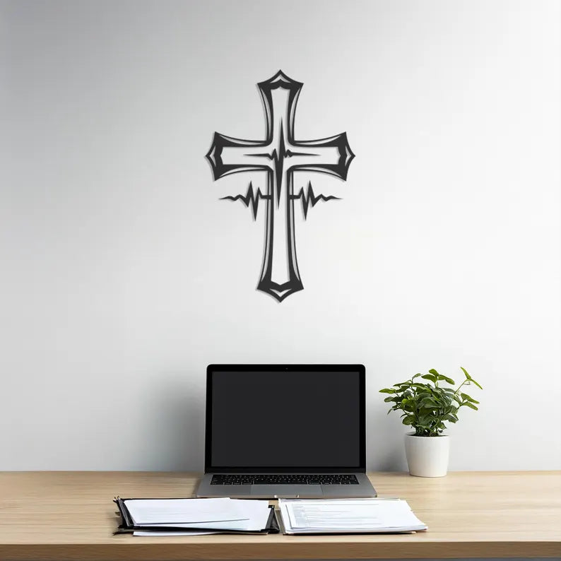 Christian Cross Wooden Wall Art