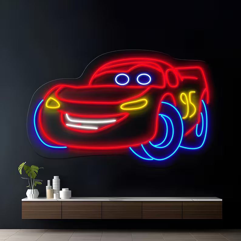 Lightning McQueen Neon Sign