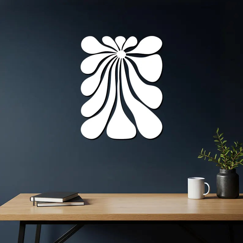 Droplet Shape Wooden Decor Art