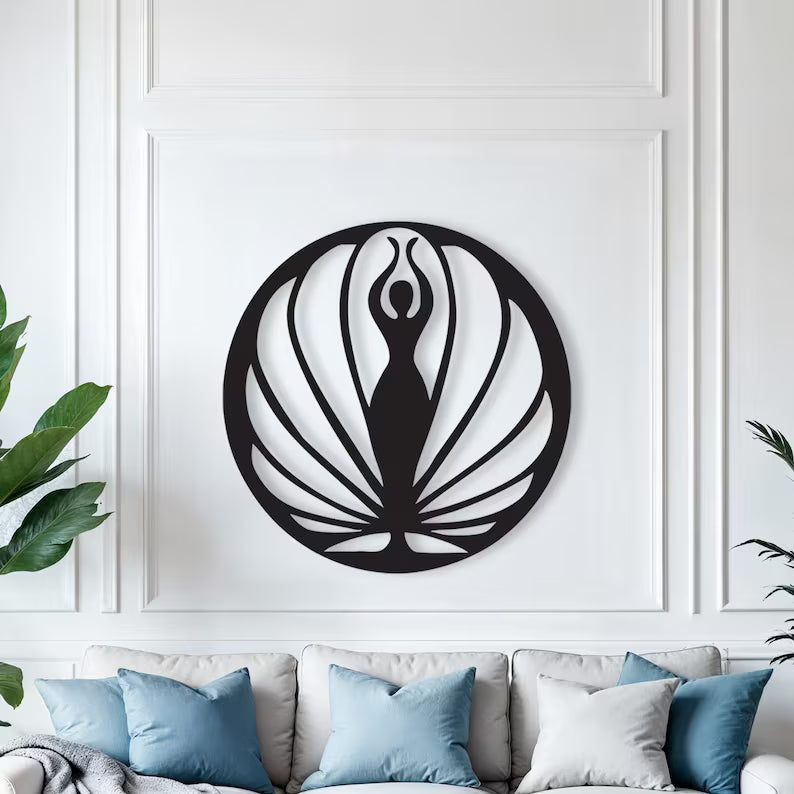 Shell Goddess Wooden Art