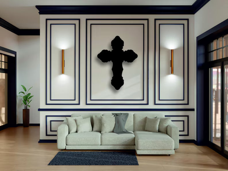 Extra Large Wooden Cross Wall Decor