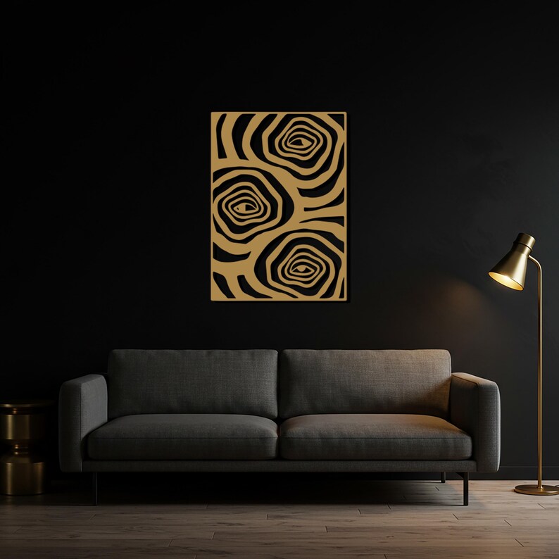 Spiral Swirl Wooden Wall Art