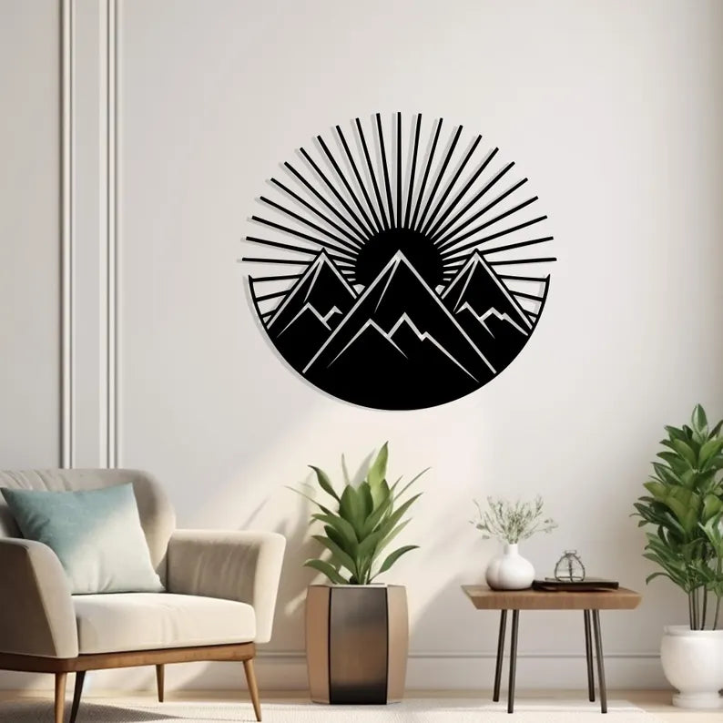 Sunrise Design Wooden Wall Decor