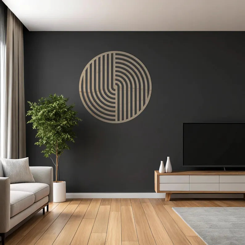 Round Wood Wall Art