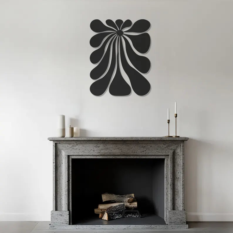 Droplet Shape Wooden Decor Art