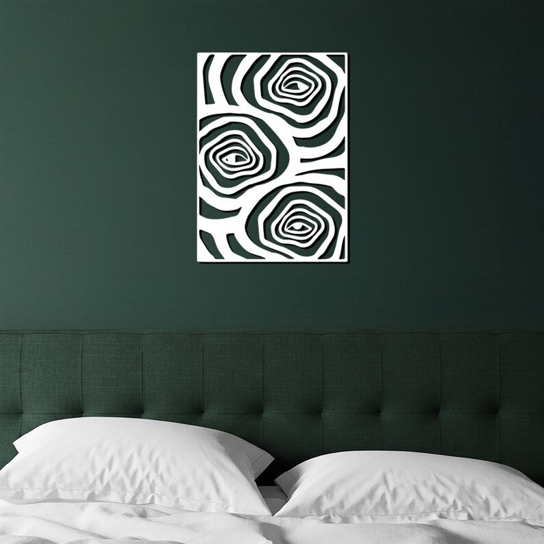 Spiral Swirl Wooden Wall Art