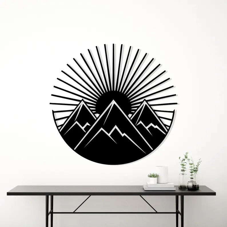 Sunrise Design Wooden Wall Decor