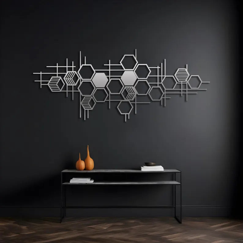 Hexagon Wooden Wall Hanging Decor