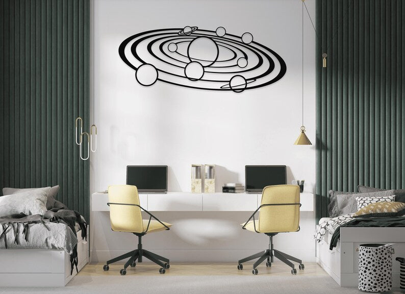 Solar System Wooden Wall Art