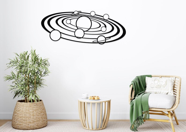 Solar System Wooden Wall Art