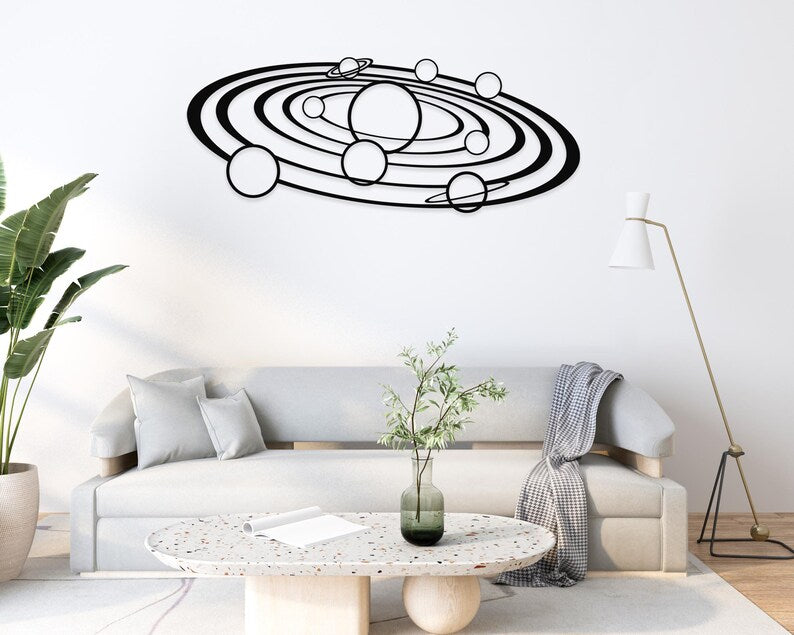 Solar System Wooden Wall Art
