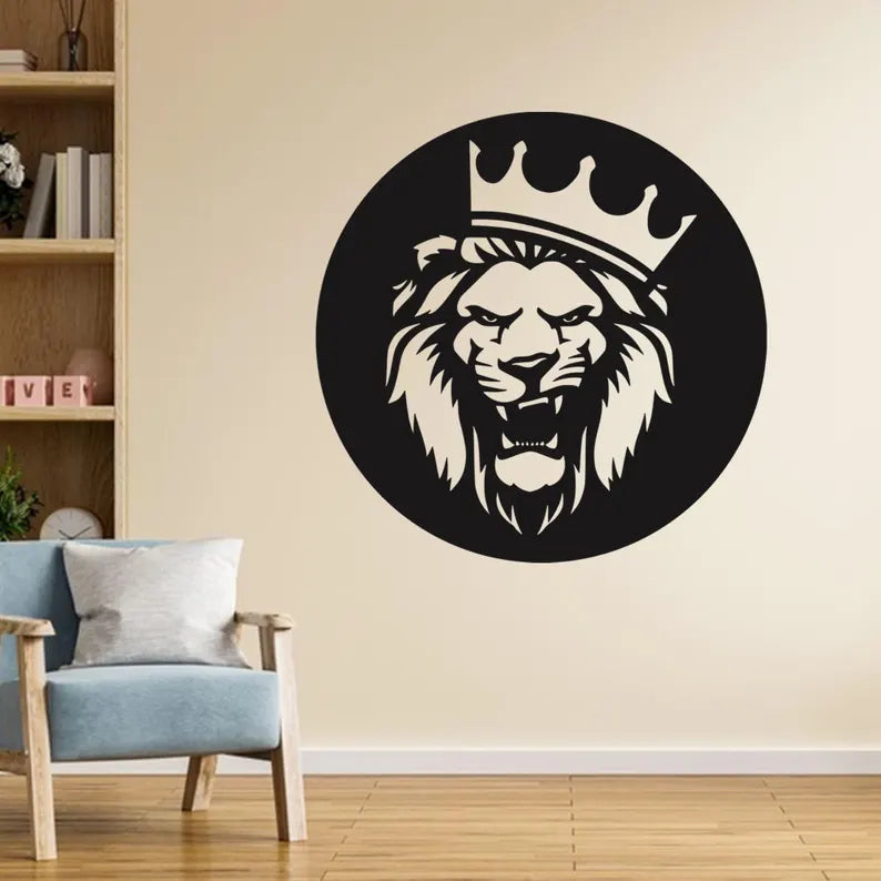 Lion Wooden Wall Art