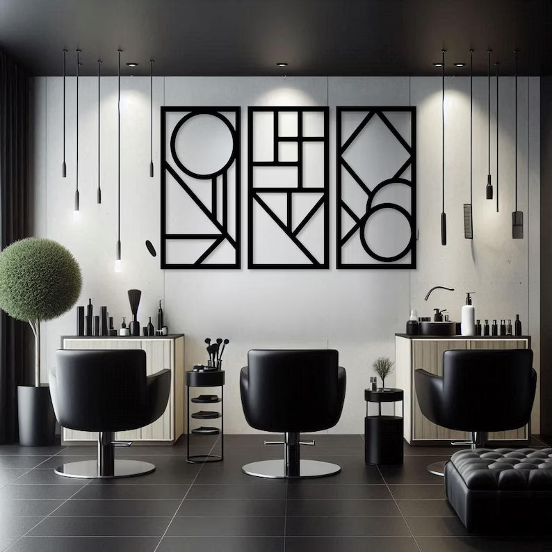 Classic Geometric Cut Contemporary Wooden Decor