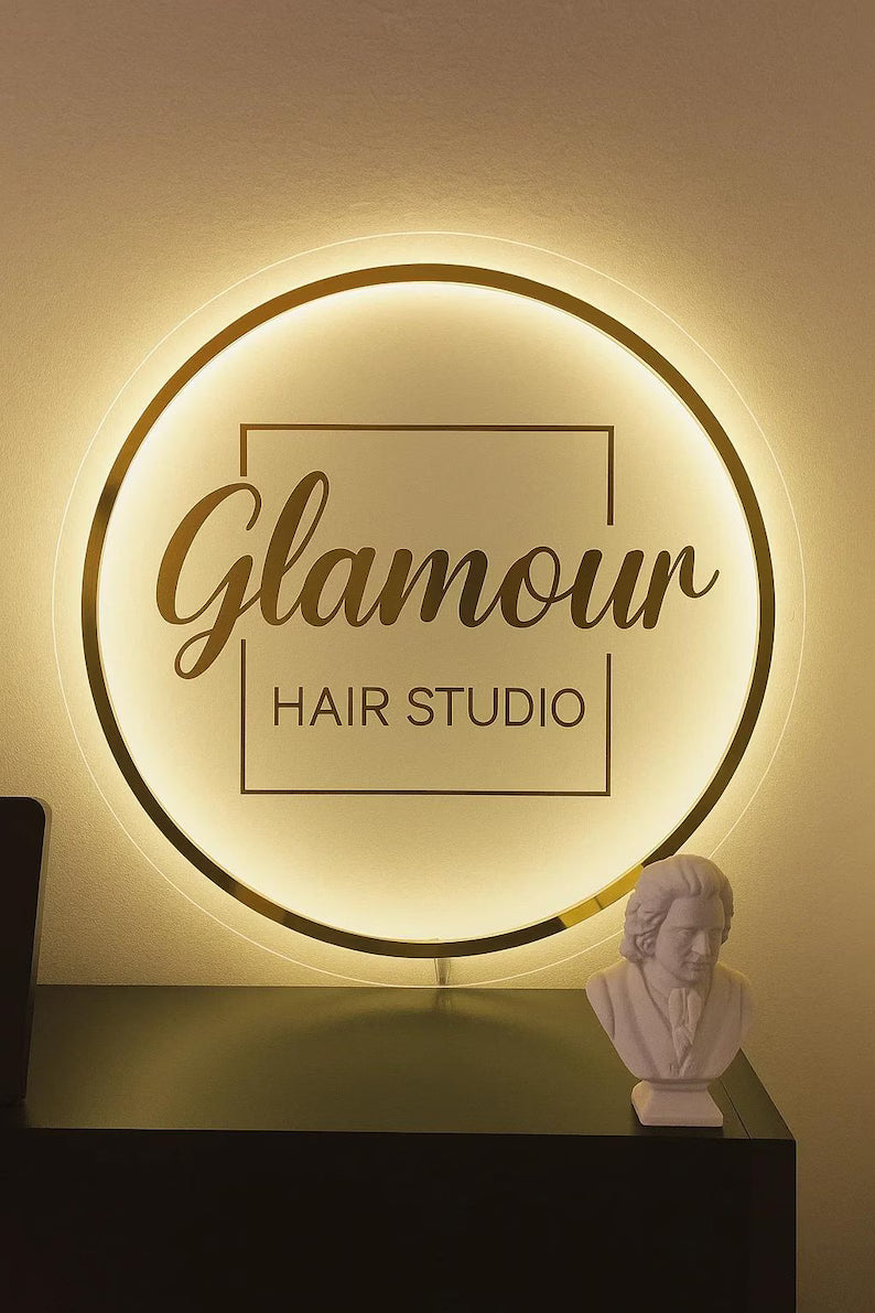 Neon Hair Studio Signage