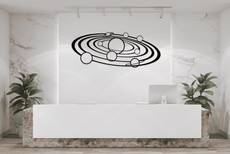 Solar System Wooden Wall Art