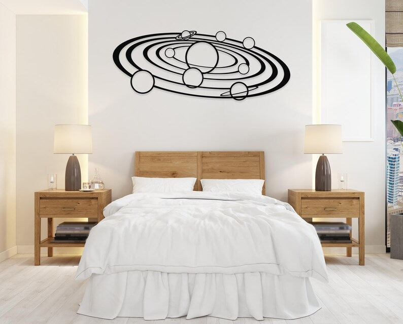 Solar System Wooden Wall Art