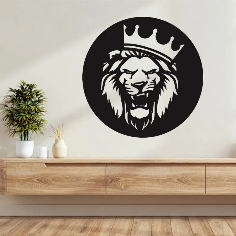 Lion Wooden Wall Art