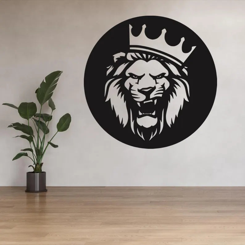Lion Wooden Wall Art