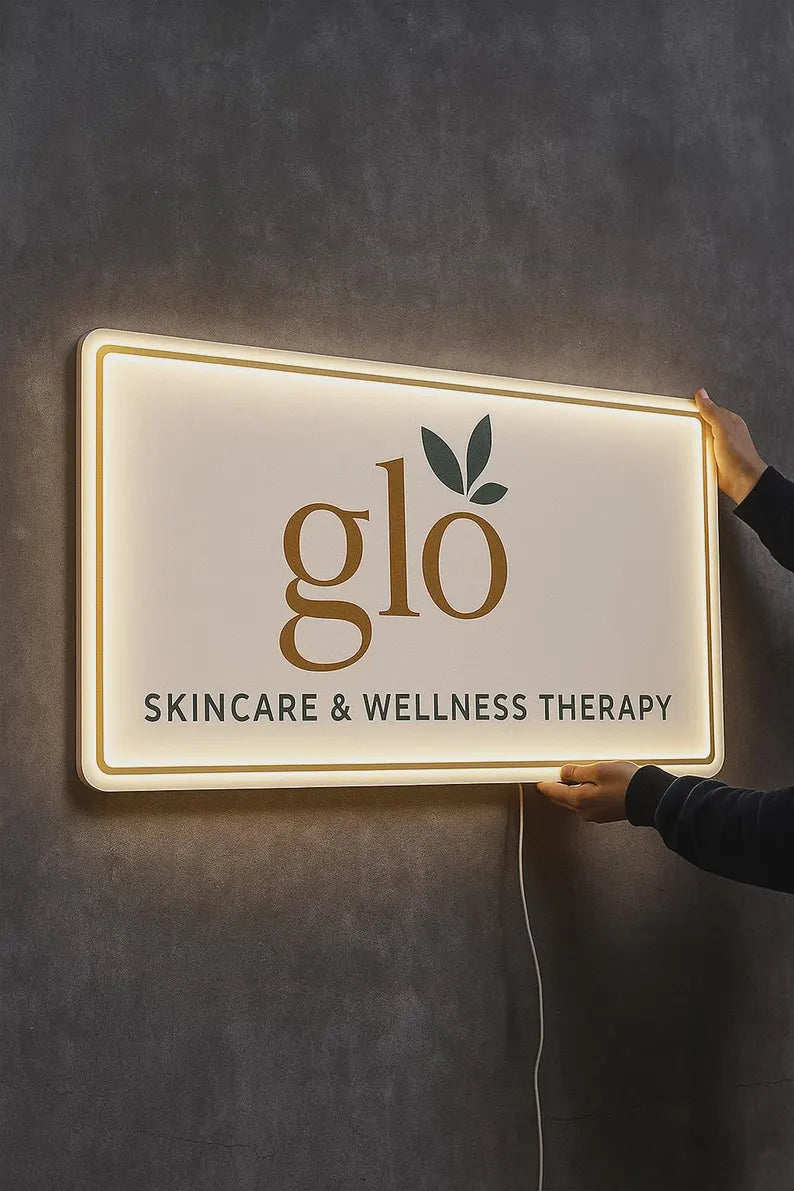 Skincare Square Neon Light Signage