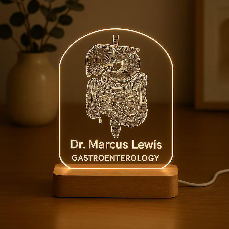 LED Gift with Laser Gastroenterologist Acrylic
