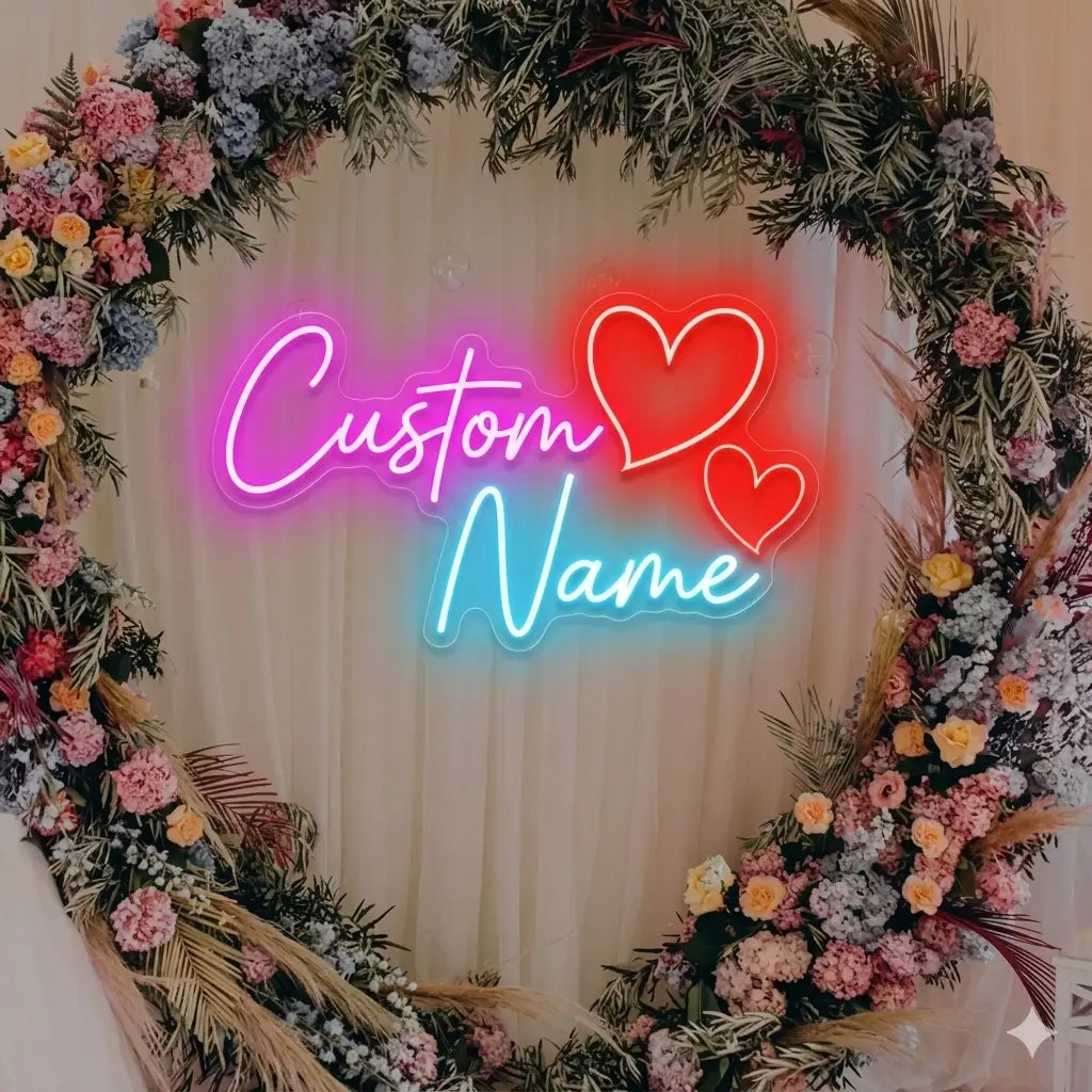 Couple Neon Sign Light Frames