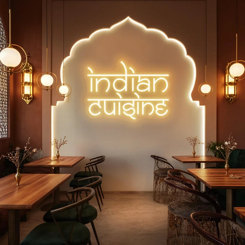 Indian Cuisine Neon Sign