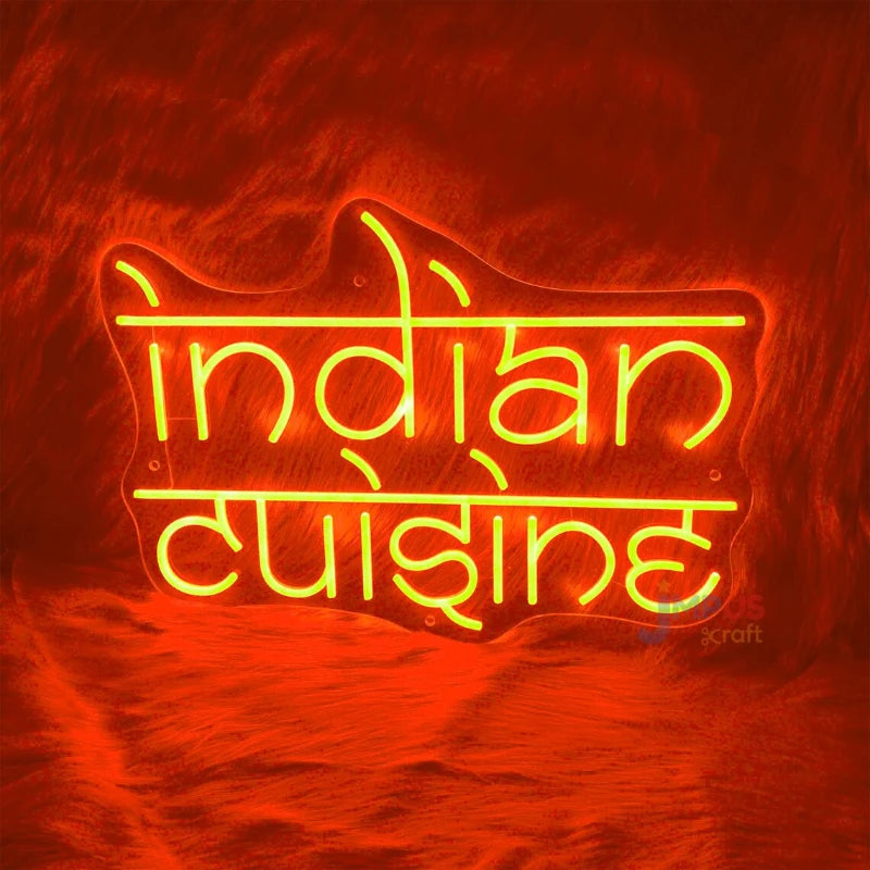 Indian Cuisine Neon Sign
