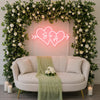 Initials Heart Shape LED Neon Sign