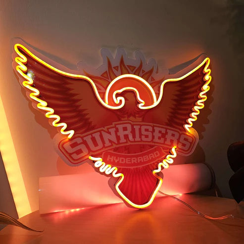 IPL Cricket Sunrisers Hyderabad UV Print Neon Decor